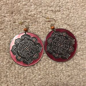 Circle Flower Earrings